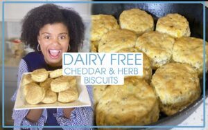 cooking with flava with ava dairy free buttermilk cheddar herb biscuits