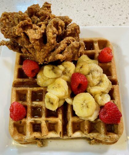 Vegan chicken and waffles recipe