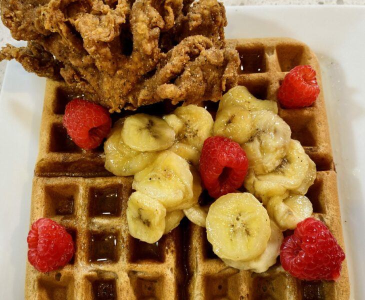 Vegan chicken and waffles recipe
